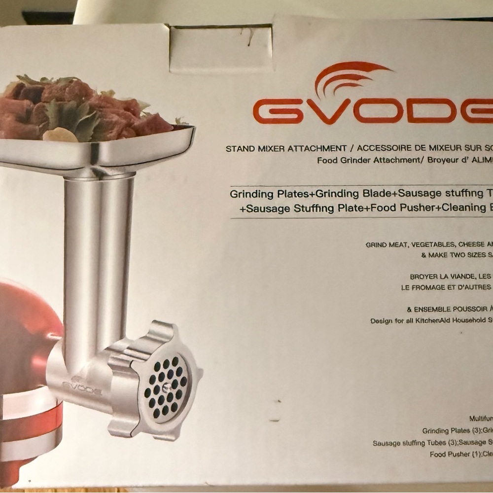 Red Stand Mixer Attachment Food Grinder